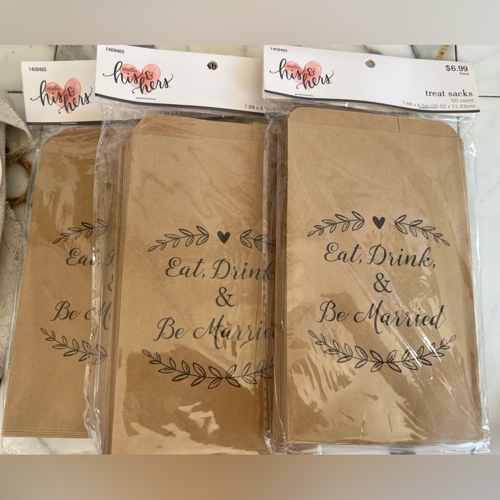 Wedding Snack Bags